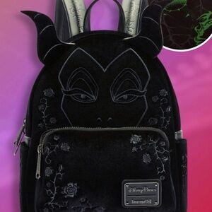 Loungefly Maleficent Sleeping Beauty Velvet Mini Backpack